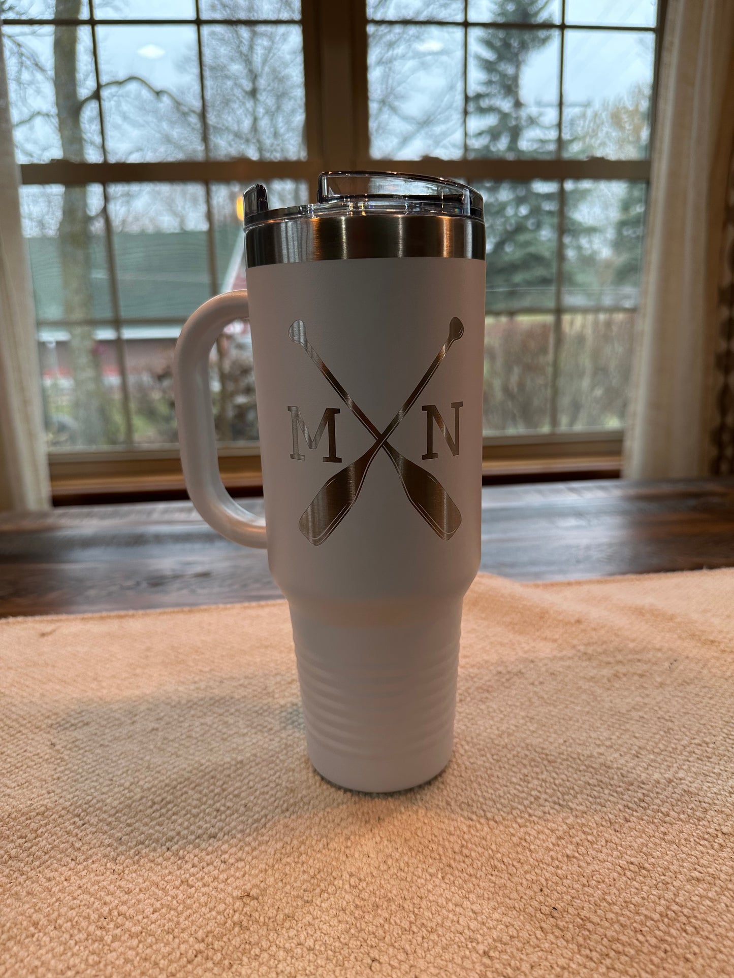 Tall White Mug with Handle