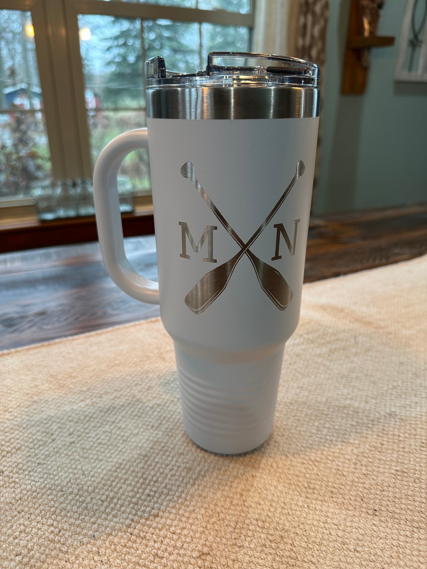 Tall White Mug with Handle