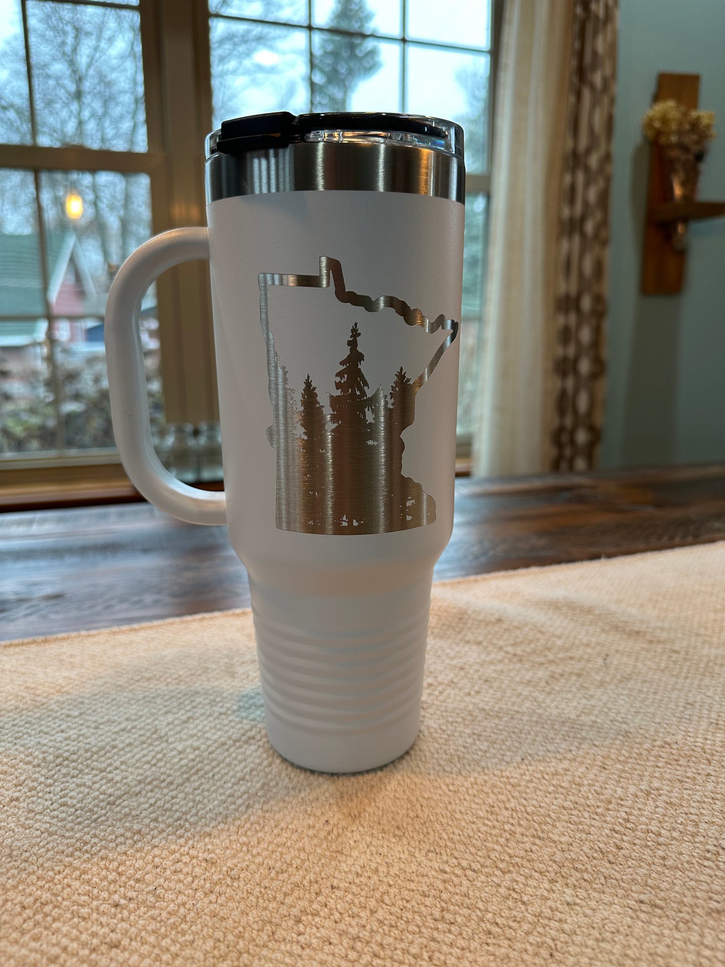 Tall White Mug with Handle