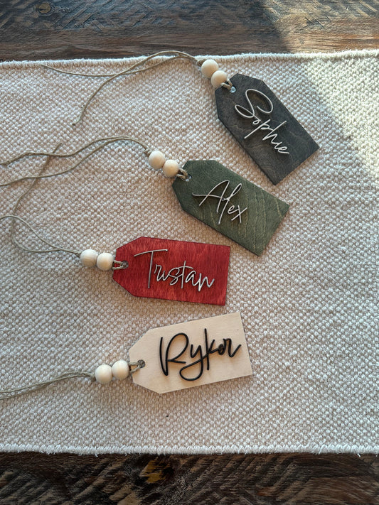 Stocking Tag - Personalization Available